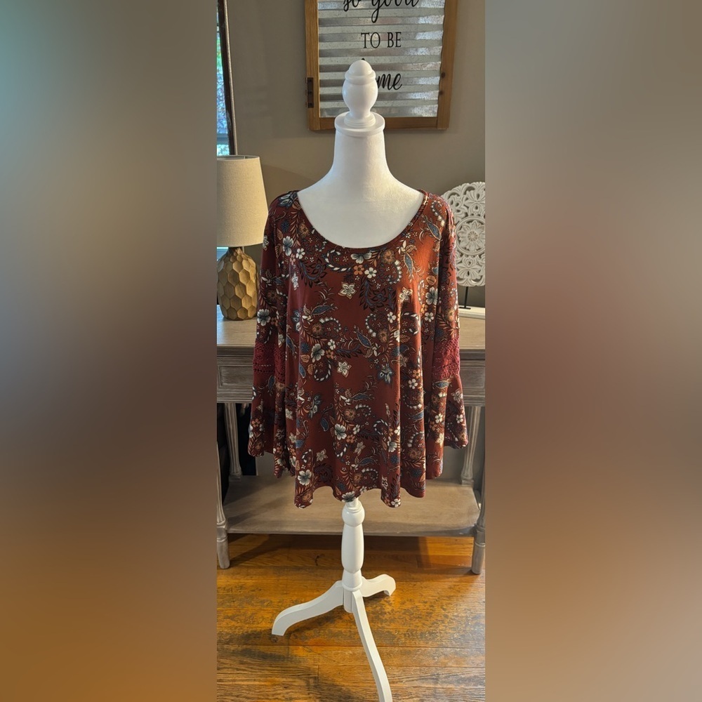 Roommates Paisley and Floral Blouse